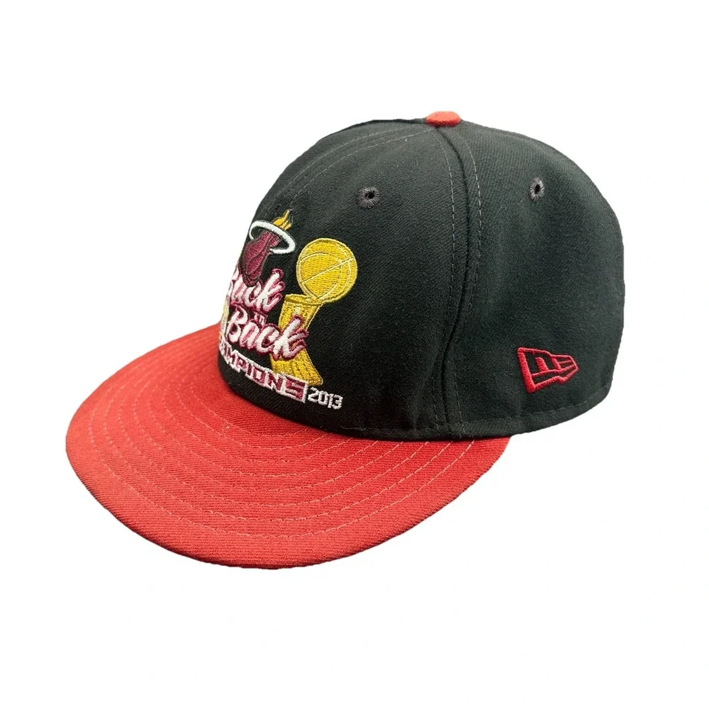 Miami Heat New Era 59FIFTY 2012 2013 Back To‎ Back Champions Fitted Cap Hat 6